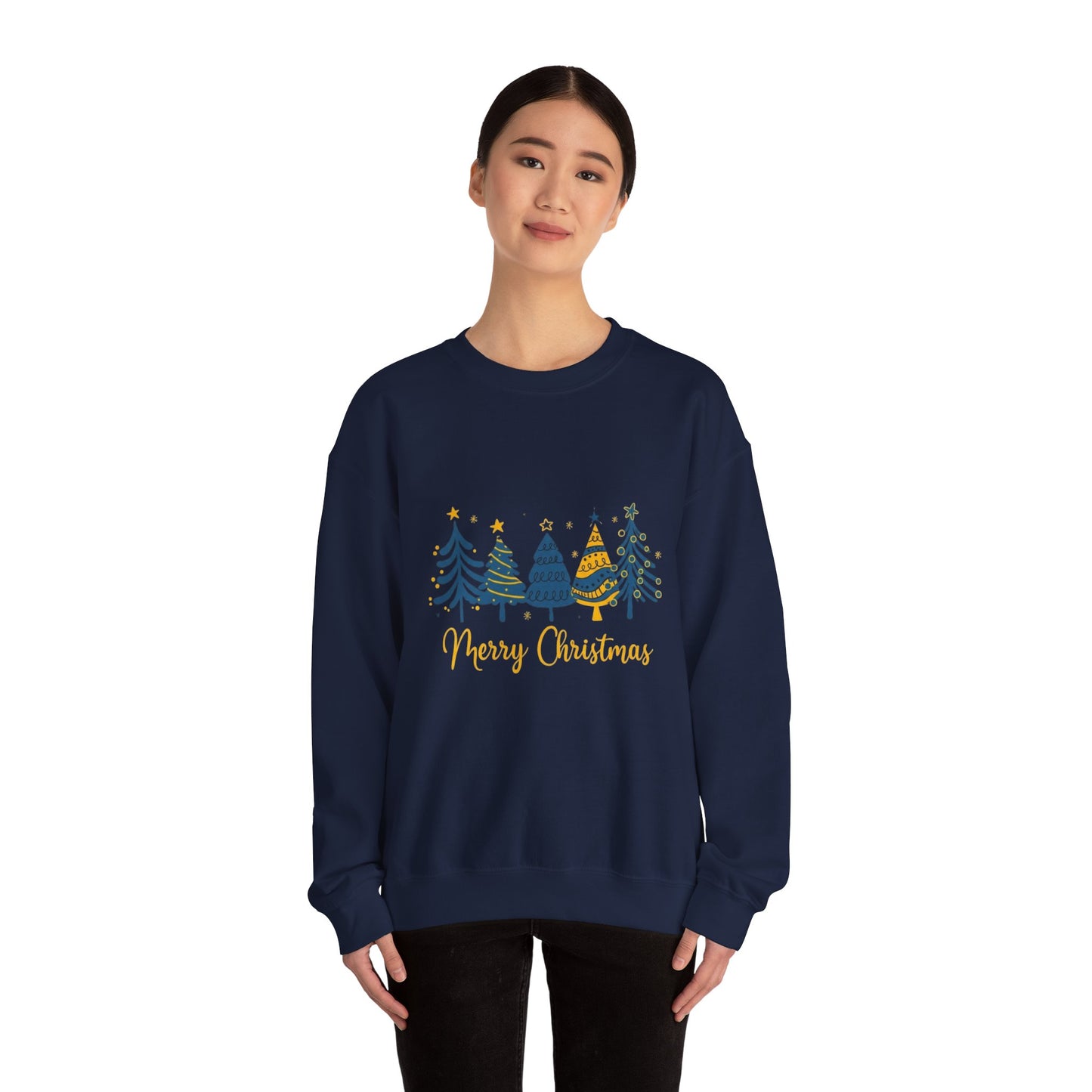 Christmas Tree Crewneck Sweatshirt — Merry Christmas Holiday Pullover