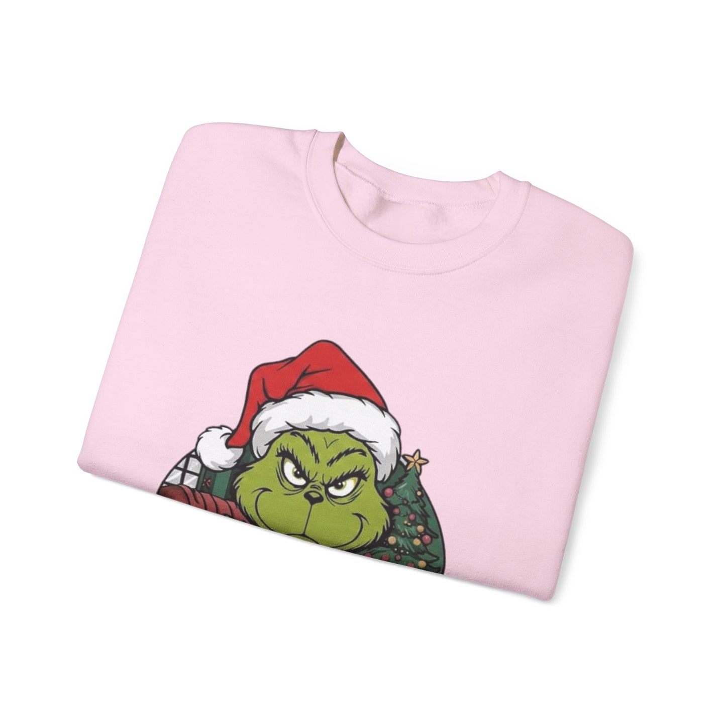 Grumpy Grinch Christmas Sweatshirt – 'Not Today' Holiday Crewneck