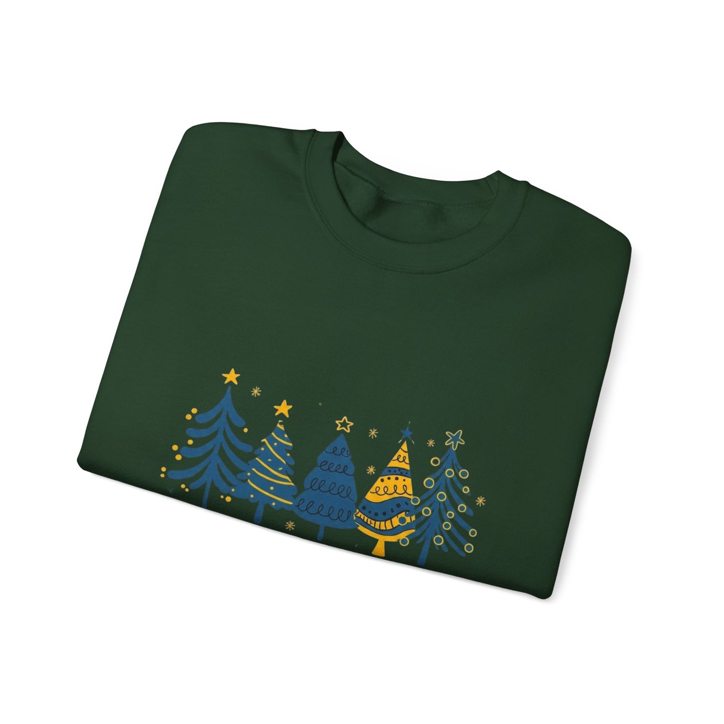 Christmas Tree Crewneck Sweatshirt — Merry Christmas Holiday Pullover