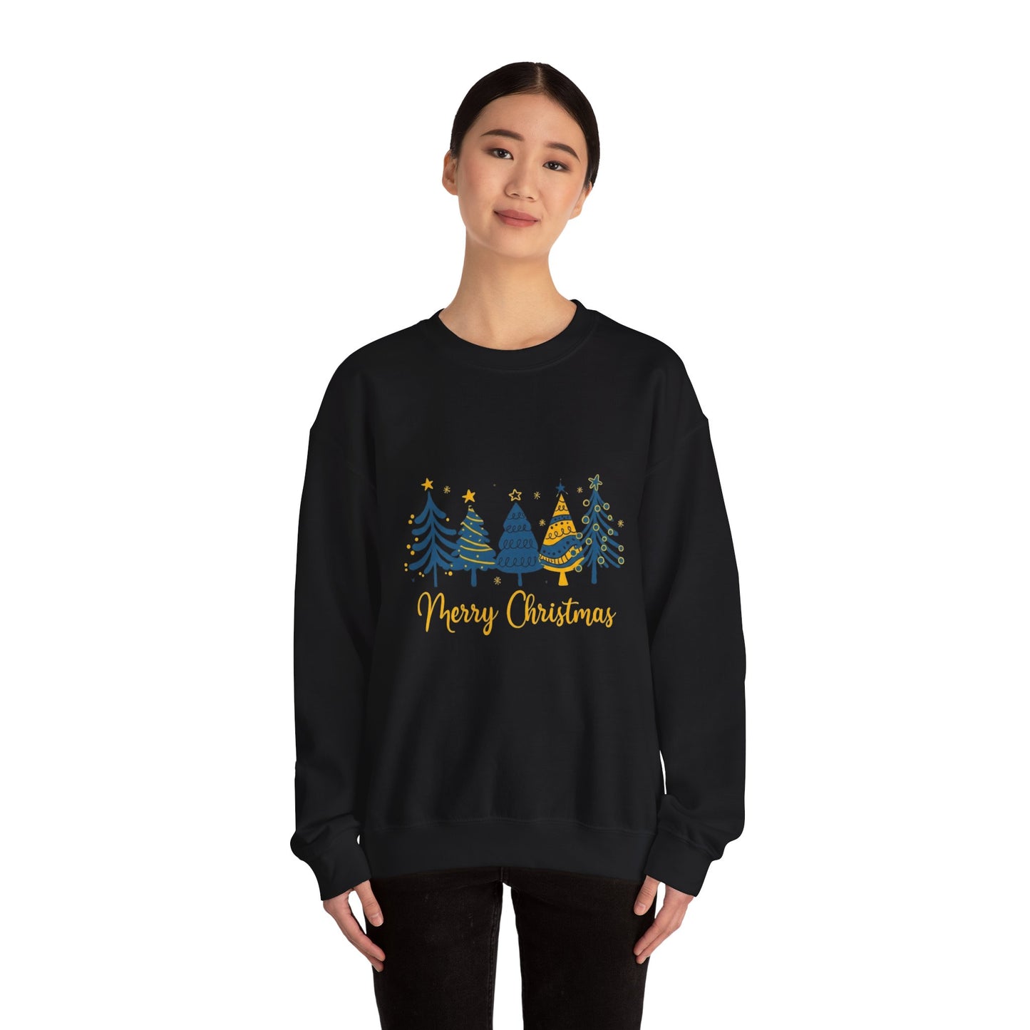 Christmas Tree Crewneck Sweatshirt — Merry Christmas Holiday Pullover